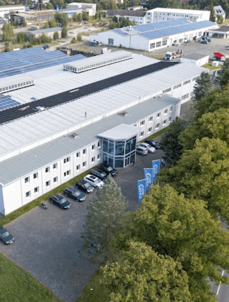 Luftbild des WhiteLion Firmengebäudes