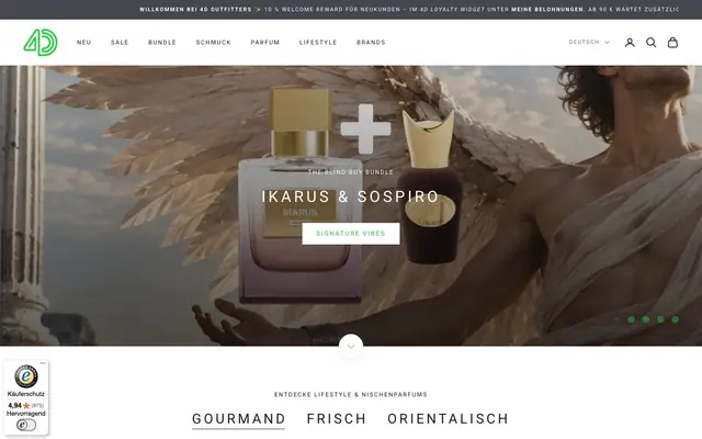Startseite von 4D Outfitters