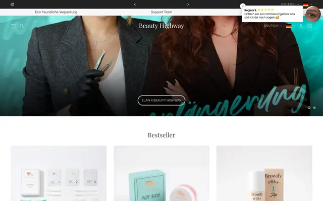 Startseite von Beauty Highway