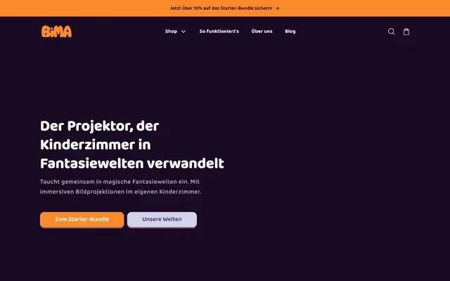 Startseite von Bima Kids